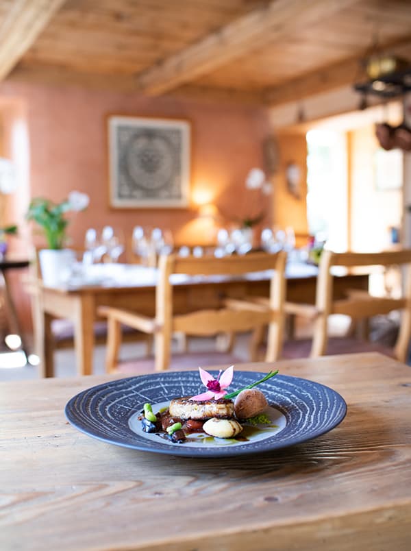 Raviole ouverte printanière